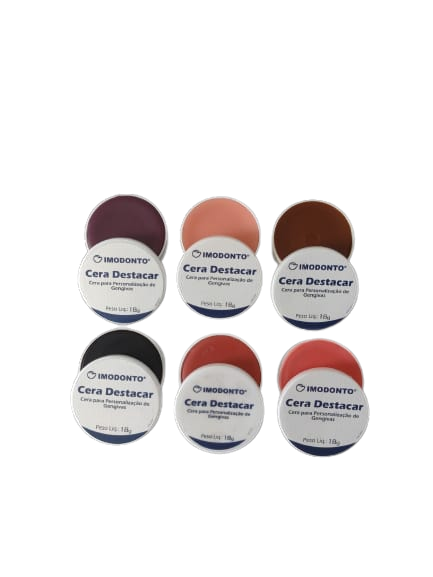 Kit Básico 6 Ceras para Personalização de Gengiva Sistema SMT - Imodonto